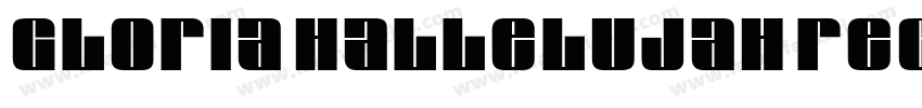 Gloria Hallelujah Regular字体转换